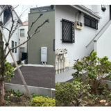 札幌市厚別区で庭木の伐採・抜根の施工事例